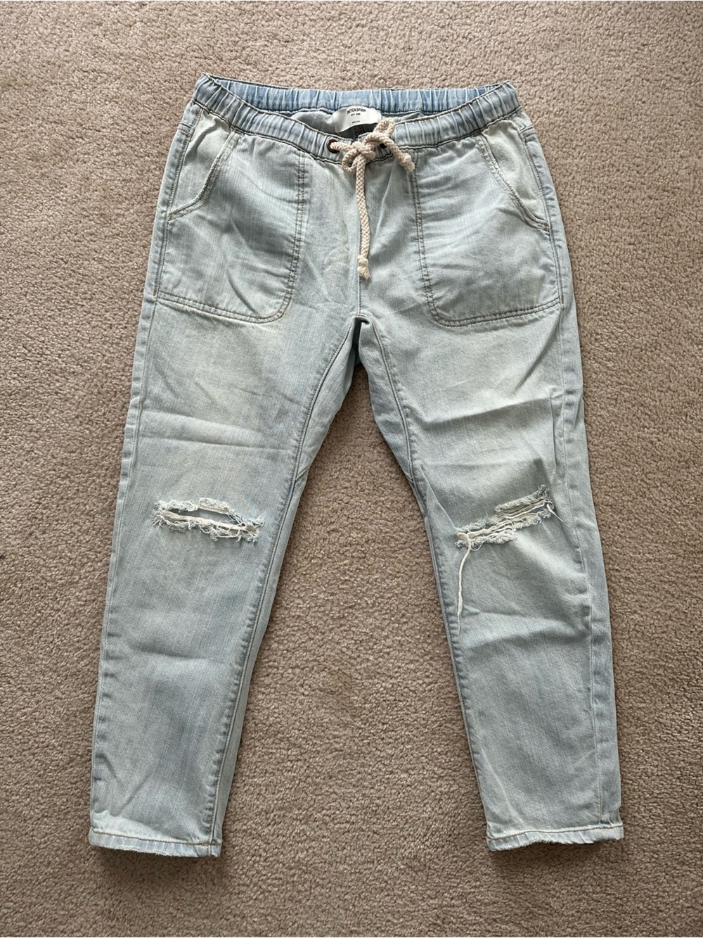 One Teaspoon Light Wash Distressed Women’s Jeans